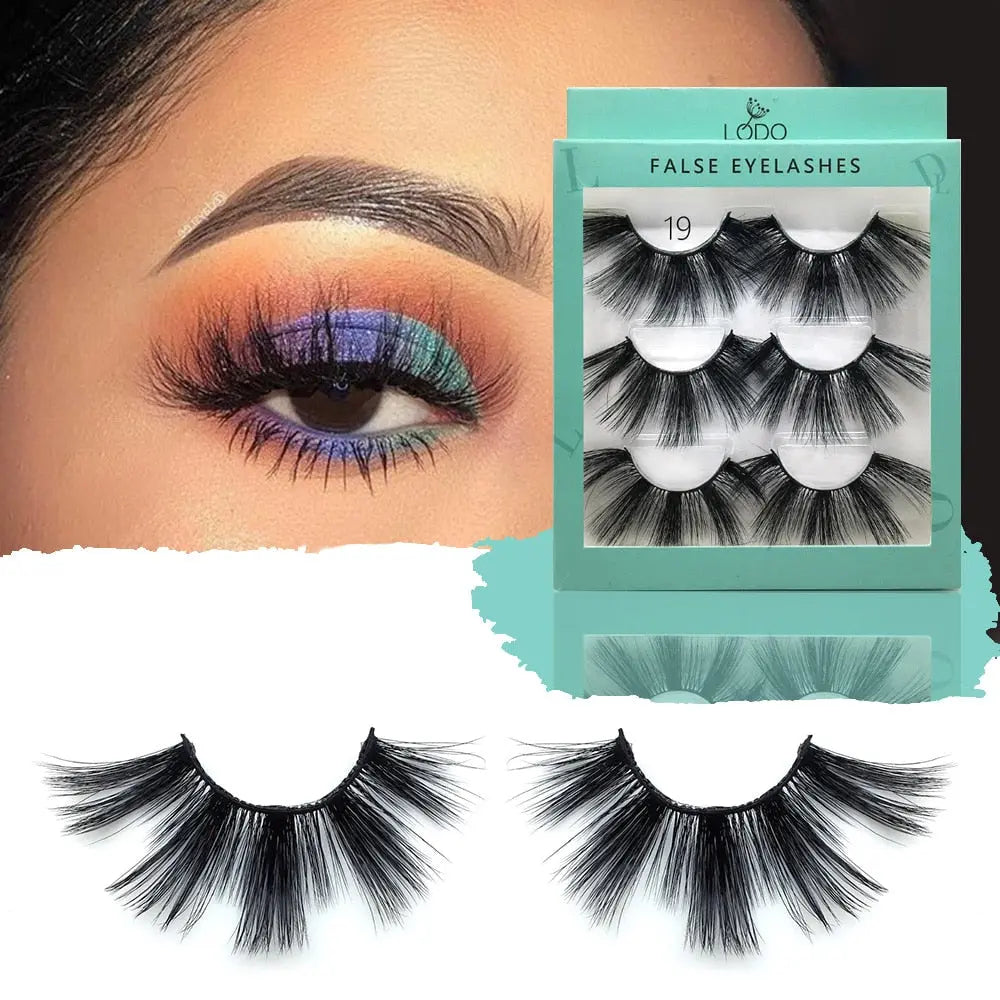 20mm 1 Real Winged False Eyelashes Makeup Tools Mink Lashes Eyelash Volume Extension Criss-cross накладные ресницы humolife