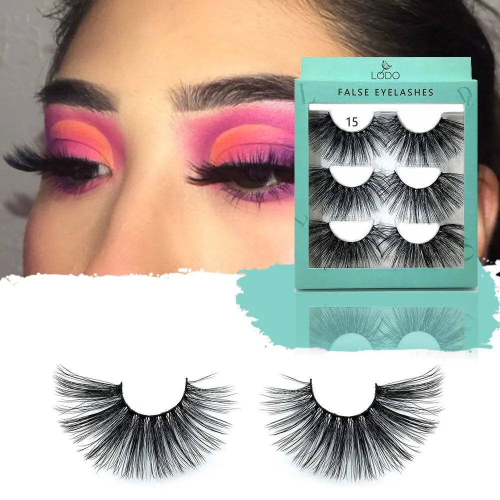 20mm 1 Real Winged False Eyelashes Makeup Tools Mink Lashes Eyelash Volume Extension Criss-cross накладные ресницы humolife