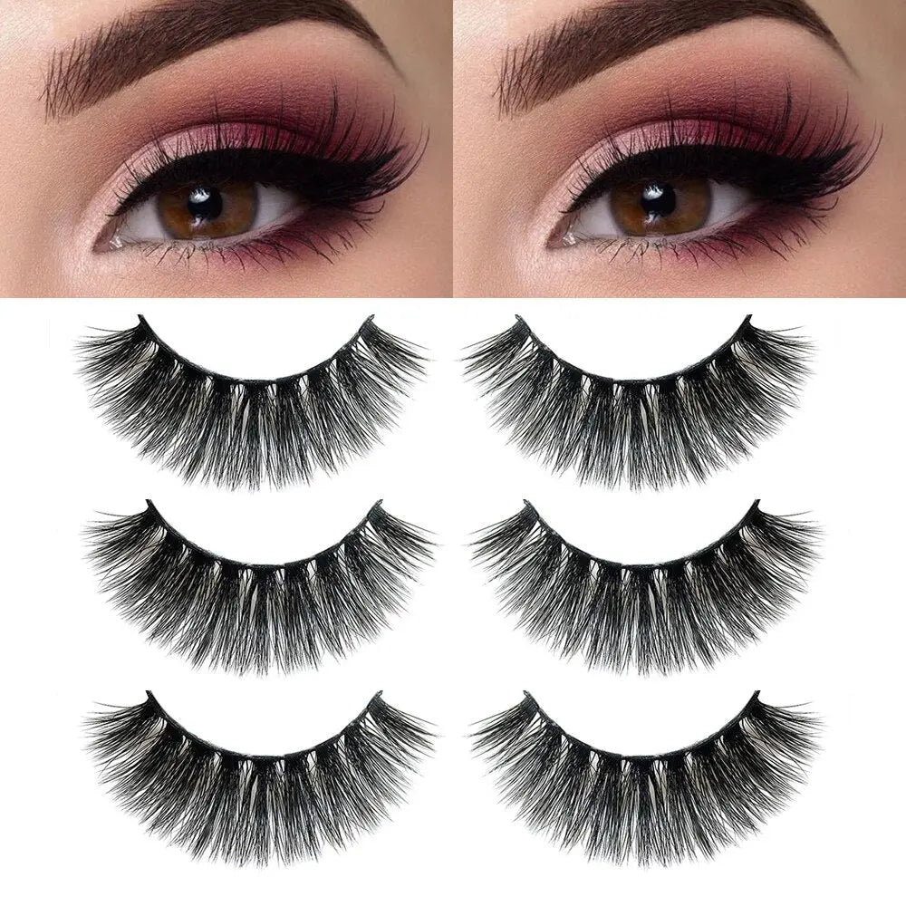 20mm 1 Real Winged False Eyelashes Makeup Tools Mink Lashes Eyelash Volume Extension Criss-cross накладные ресницы humolife