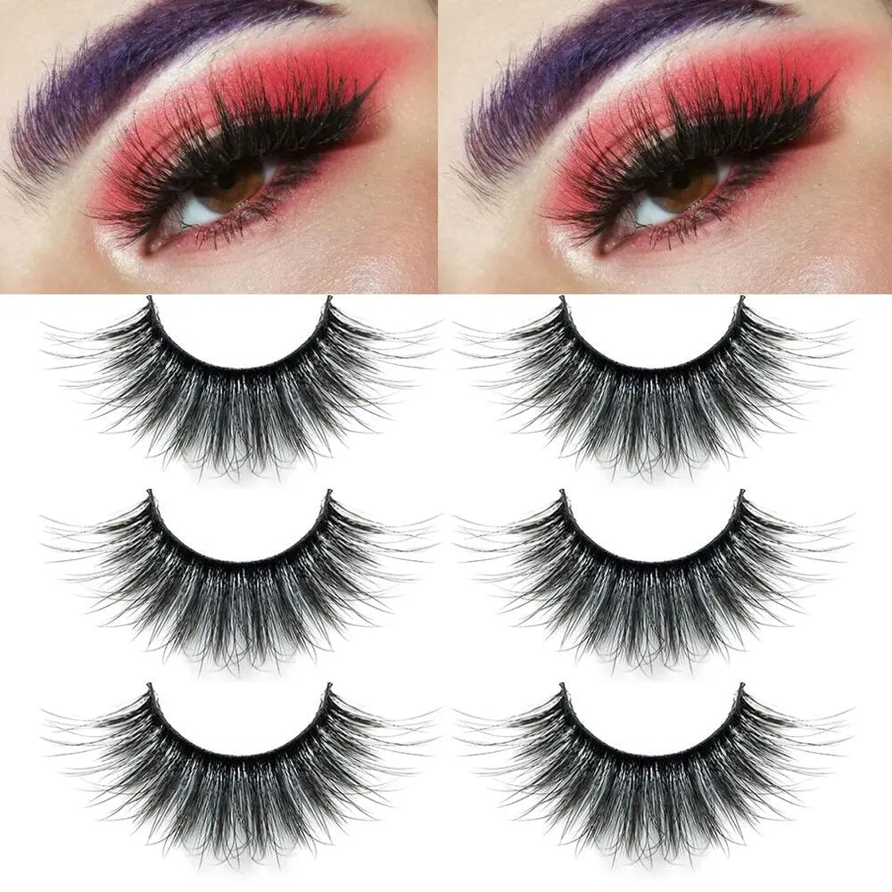 20mm 1 Real Winged False Eyelashes Makeup Tools Mink Lashes Eyelash Volume Extension Criss-cross накладные ресницы humolife