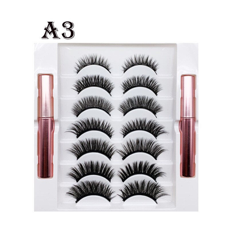 Magnetic Eyelashes 3D Magnetic Lashes Natural False Eyelashes Magnet Lashes Handmade Long Lasting Eyelash Extension Makeup Tools humolife