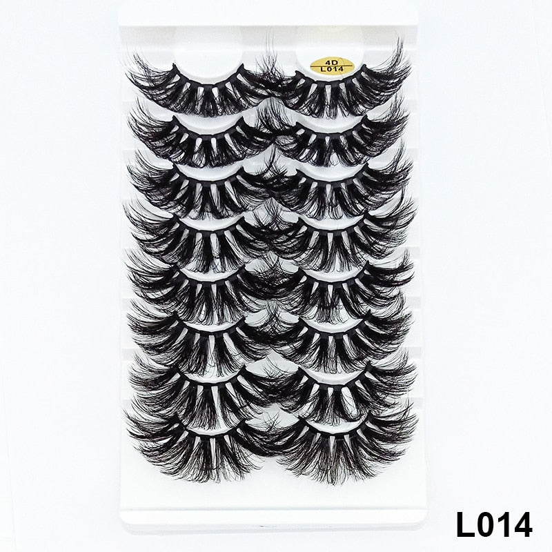 5/8 pairs 3D Faux Mink Lashes Natural False Eyelashes Dramatic Volume Fake Lashes Makeup Eyelash Extension Silk Eyelashes humolife
