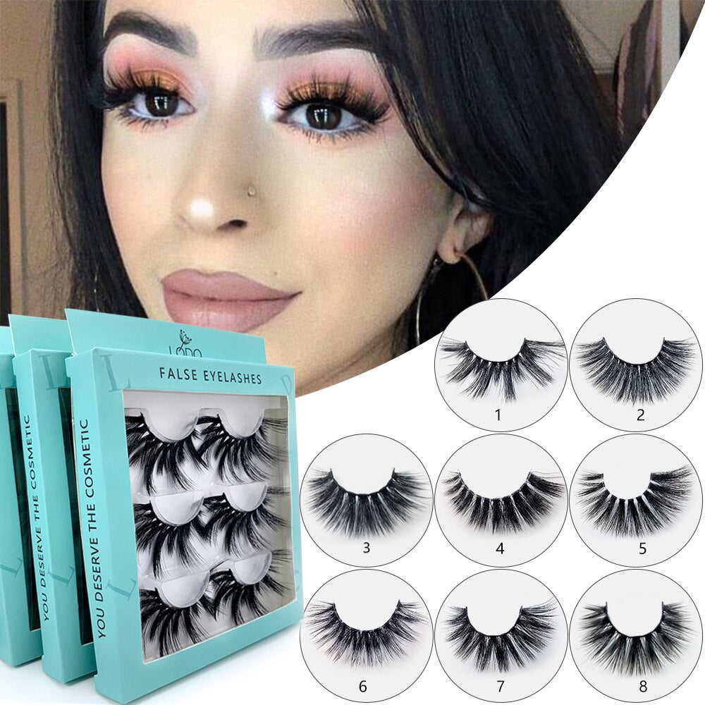 20mm 1 Real Winged False Eyelashes Makeup Tools Mink Lashes Eyelash Volume Extension Criss-cross накладные ресницы humolife
