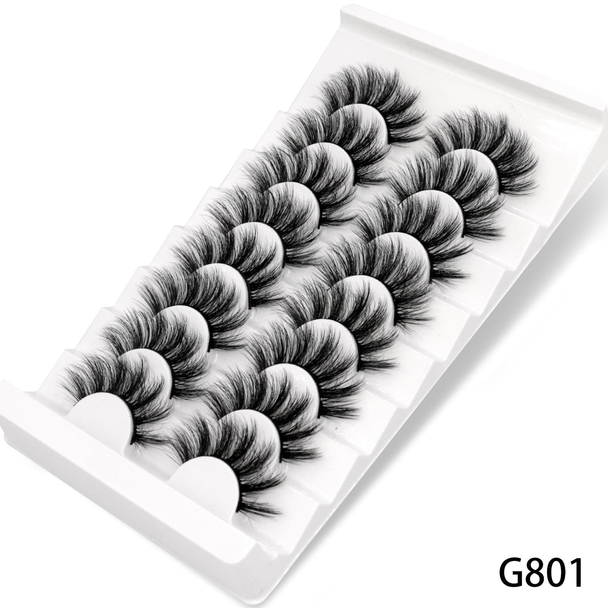 5/8 pairs 3D Faux Mink Lashes Natural False Eyelashes Dramatic Volume Fake Lashes Makeup Eyelash Extension Silk Eyelashes humolife