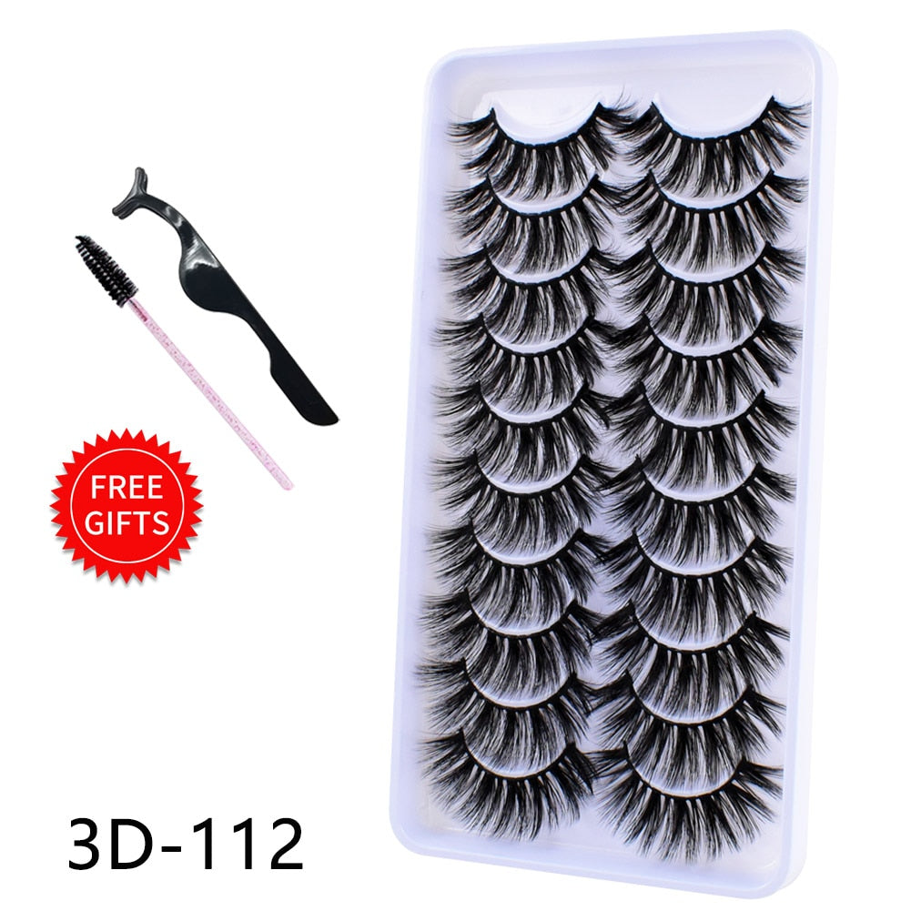 5/10Pairs 3D Mink Lashes Natural Eyelashes Dramatic False Eyelashes Faux Cils Makeup Wholesale Fake Eyelash Extension maquiagem humolife