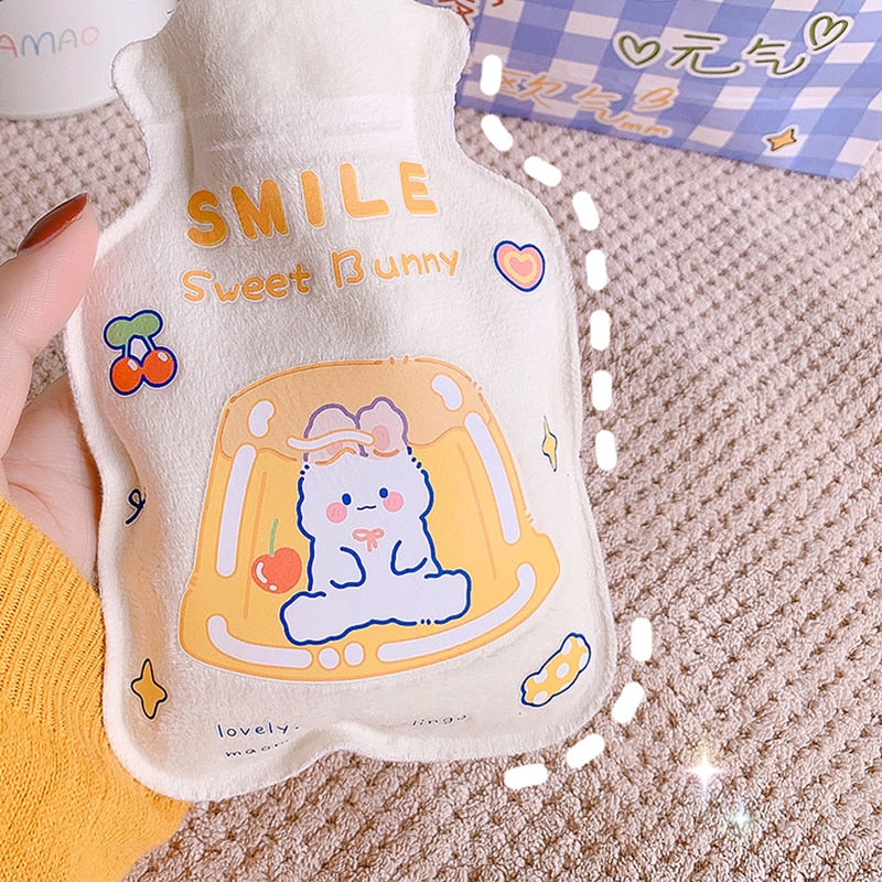 1Pc Lovely Cartoon Hand Po Warm Water Bottle Mini Hot Water Bottles Portable Hand Warmer Girls Pocket Hand Feet Hot Water Bags humolife