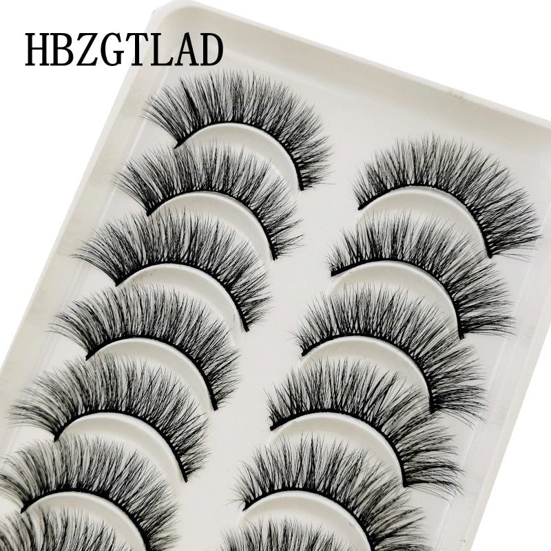 NEW 10 Pairs Natural False Eyelashes Fake Lashes Long Makeup 3d Mink Lashes Extension Eyelash Mink Eyelashes for Beauty 54 humolife