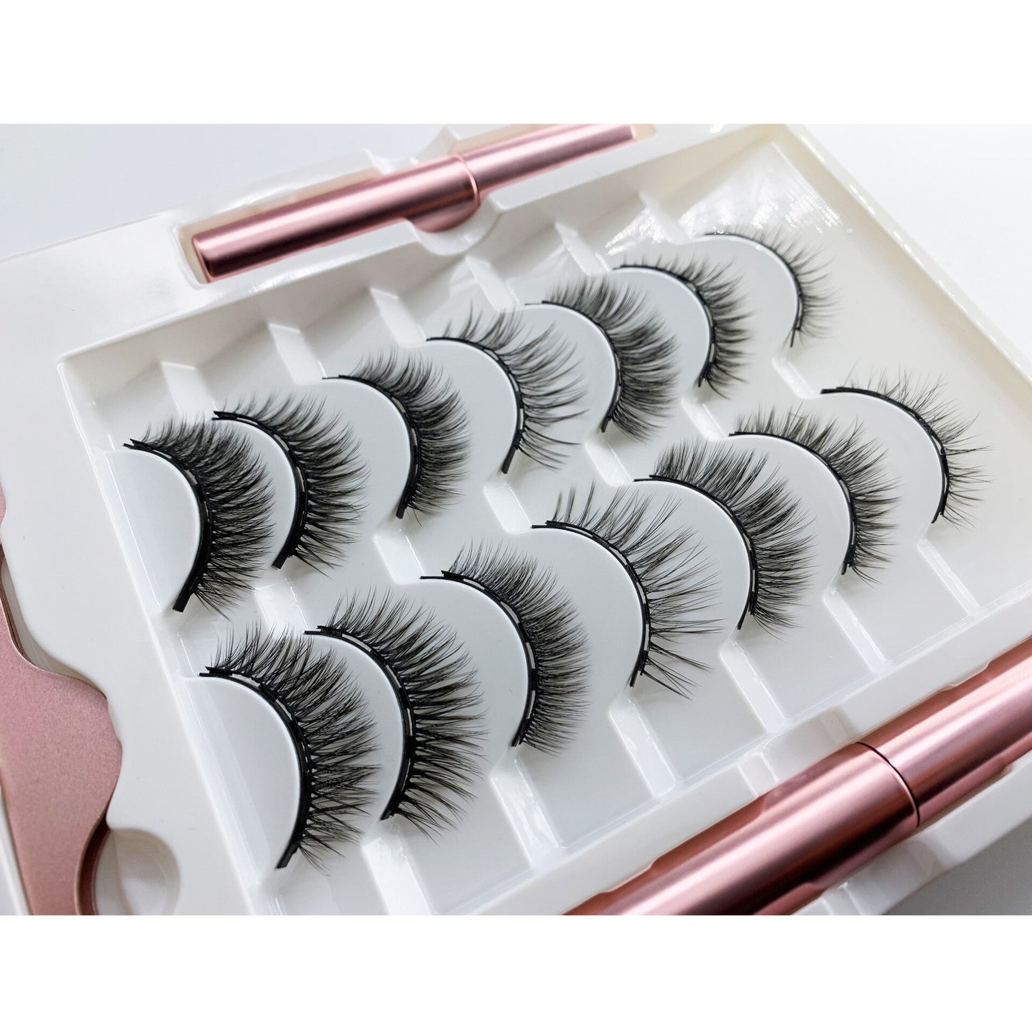 Magnetic Eyelashes 3D Magnetic Lashes Natural False Eyelashes Magnet Lashes Handmade Long Lasting Eyelash Extension Makeup Tools humolife