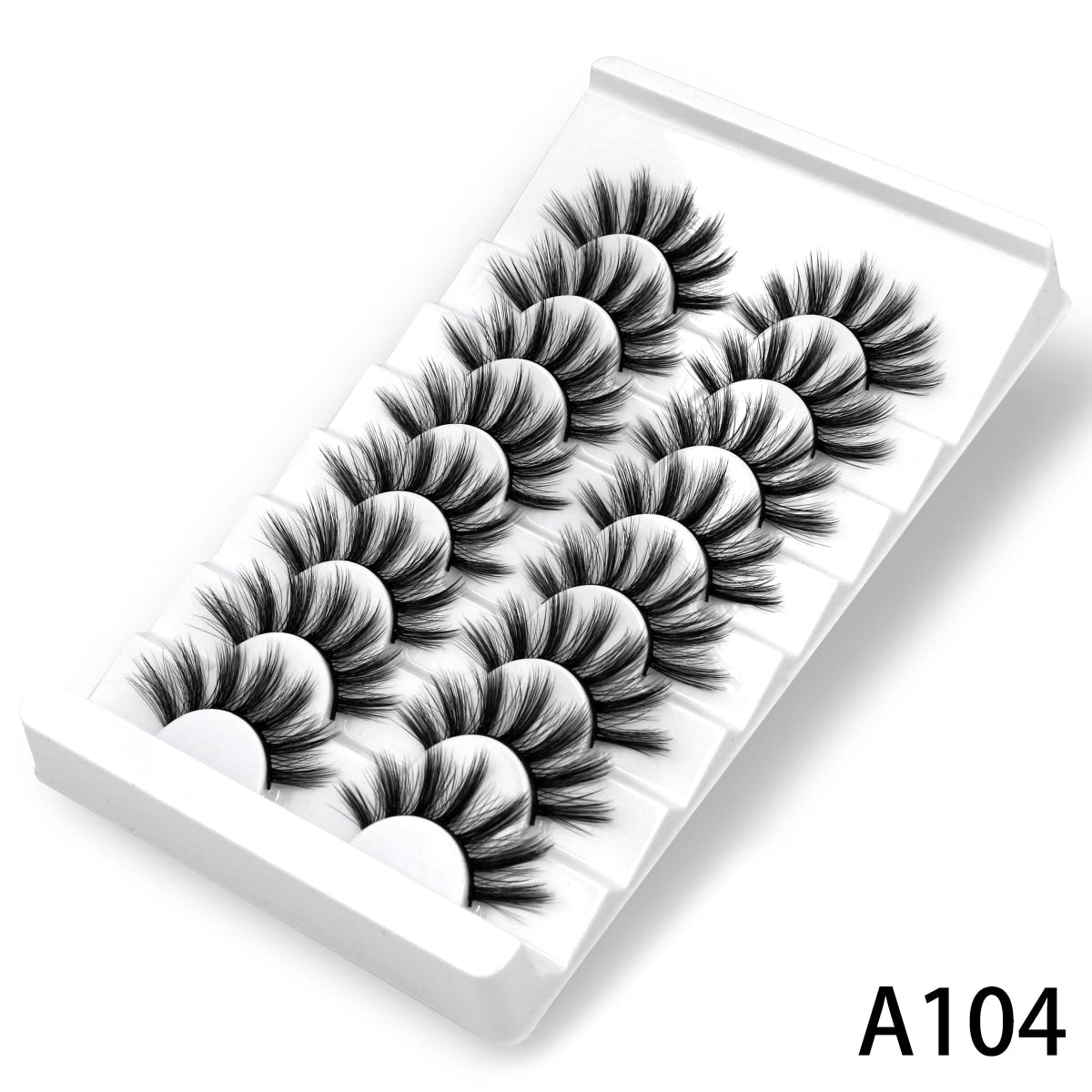 5/8 pairs 3D Faux Mink Lashes Natural False Eyelashes Dramatic Volume Fake Lashes Makeup Eyelash Extension Silk Eyelashes humolife