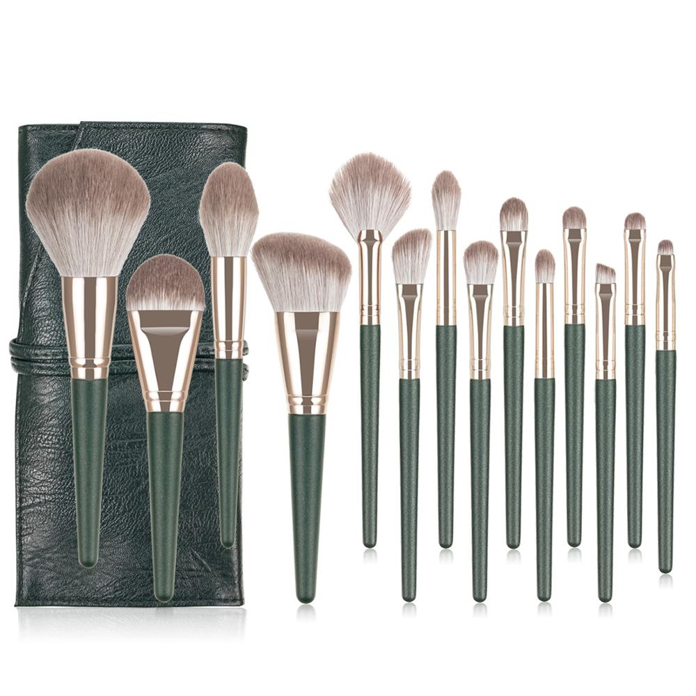Makeup Brushes 14pcs Foundation Powder Blush Eyeshadow Concealer Lip Eye Make Up Brush With Bag Cosmetics Beauty Tool humolife