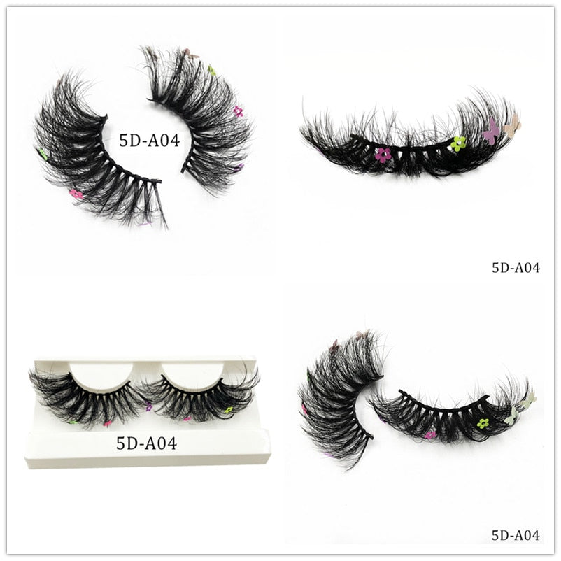 Lashes With Butterflys On Them Faux Mink 25mm Butterfly Eyelashes With Packaging Boxes Hand Made Full Strip Charming humolife