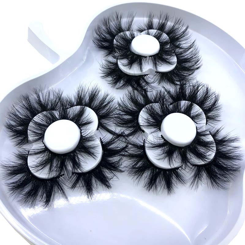 9 Pairs 25 mm 3d Mink Lashes Bulk Faux with Custom Box Wispy Natural Mink Lashes Pack Short Wholesales Natural False Eyelashes humolife