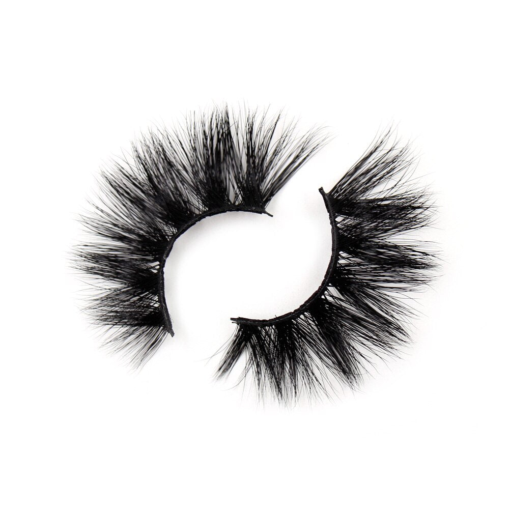 AMAOLASH 3D Mink Eyelashes Cross Thick Luxury Handmade Fluffy Long Lasting False Eyelashes 25mm Dramatic Full stripe Lashes G16 humolife