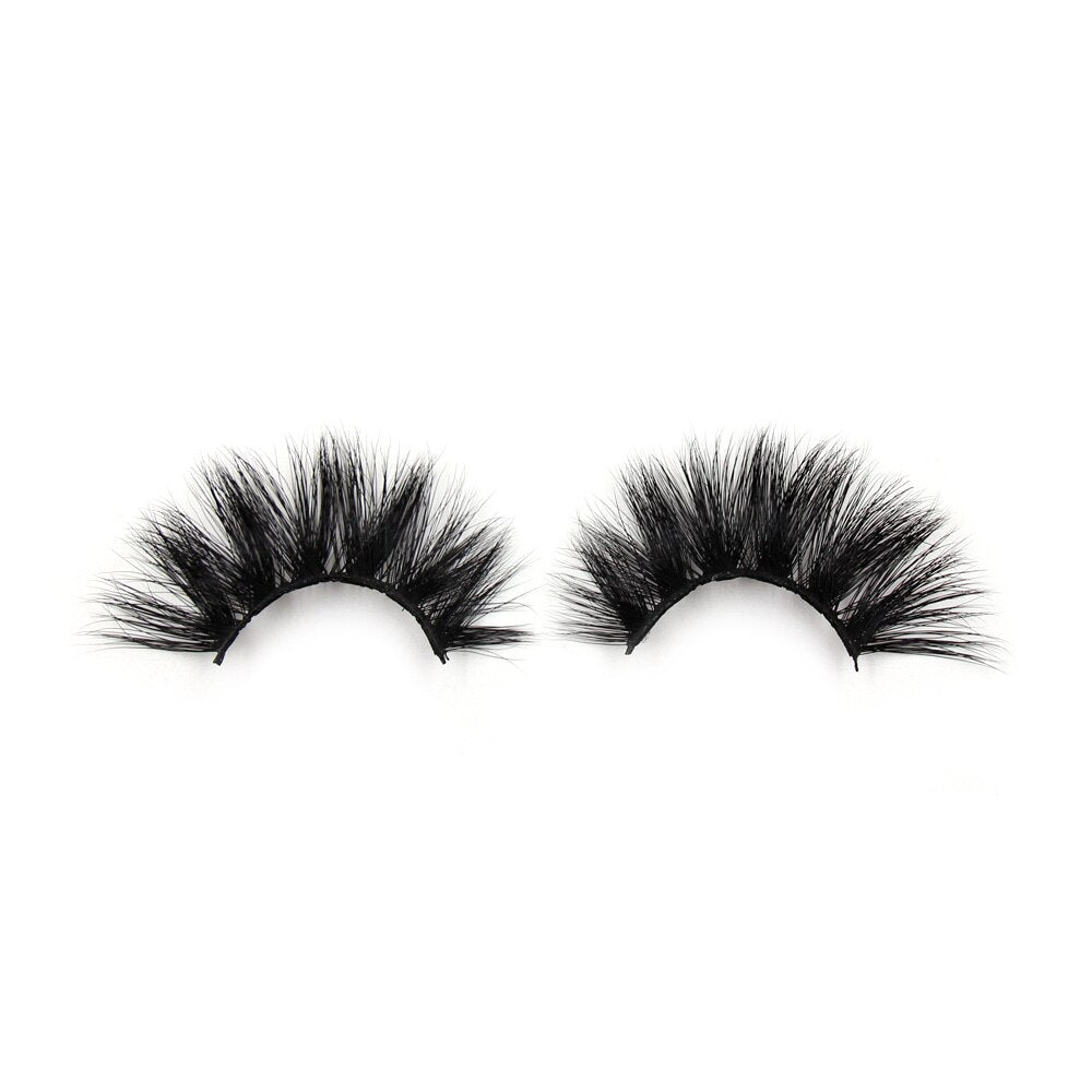AMAOLASH 3D Mink Eyelashes Cross Thick Luxury Handmade Fluffy Long Lasting False Eyelashes 25mm Dramatic Full stripe Lashes G16 humolife