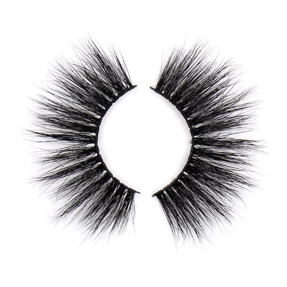 AMAOLASH 3D Mink Eyelashes Cross Thick Luxury Handmade Fluffy Long Lasting False Eyelashes 25mm Dramatic Full stripe Lashes G16 humolife