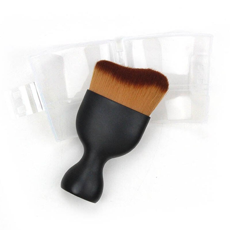 S Shape Cream Blush Makeup Brush Contour Foundation Loose Powder Brush Multifunctional Kabuki Makeup Brushes With Protect Lid humolife