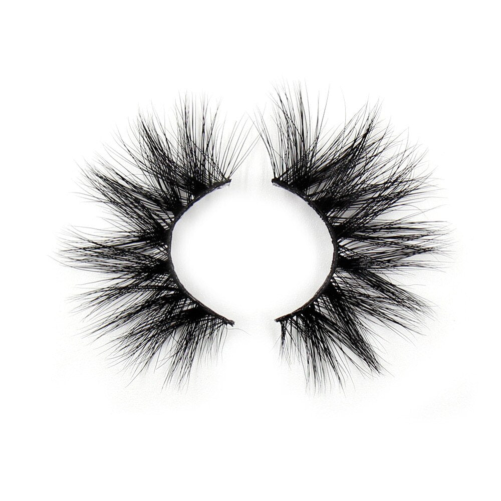 AMAOLASH 3D Mink Eyelashes Cross Thick Luxury Handmade Fluffy Long Lasting False Eyelashes 25mm Dramatic Full stripe Lashes G16 humolife