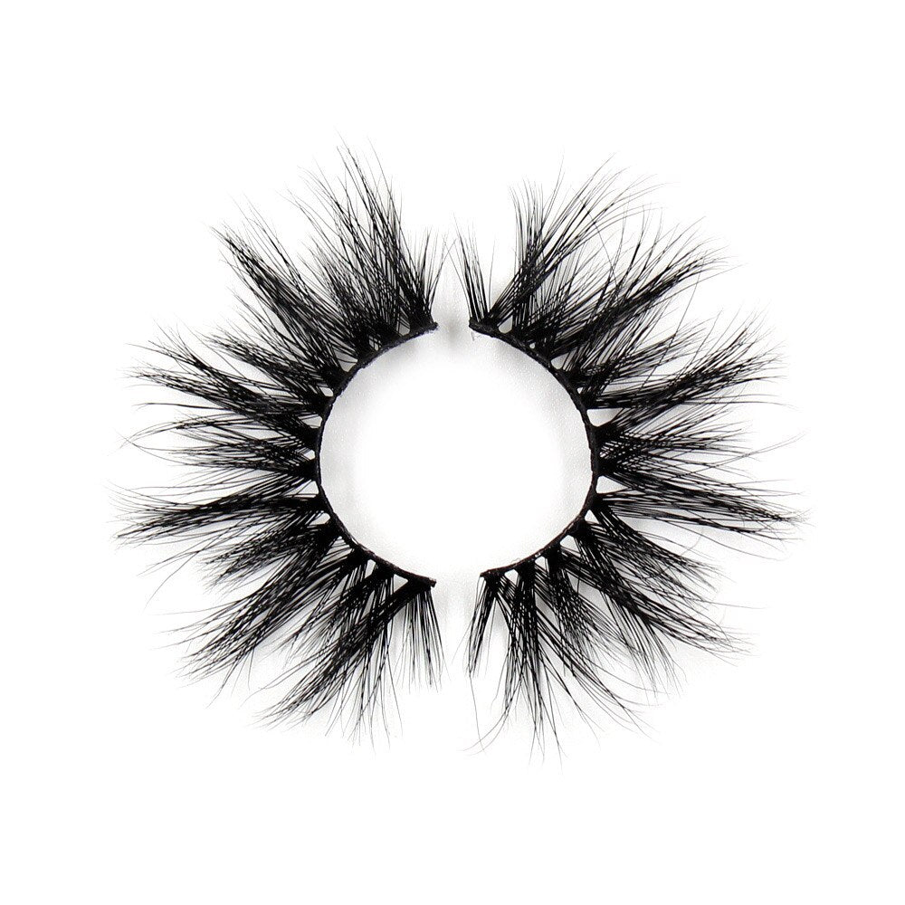 AMAOLASH 3D Mink Eyelashes Cross Thick Luxury Handmade Fluffy Long Lasting False Eyelashes 25mm Dramatic Full stripe Lashes G16 humolife