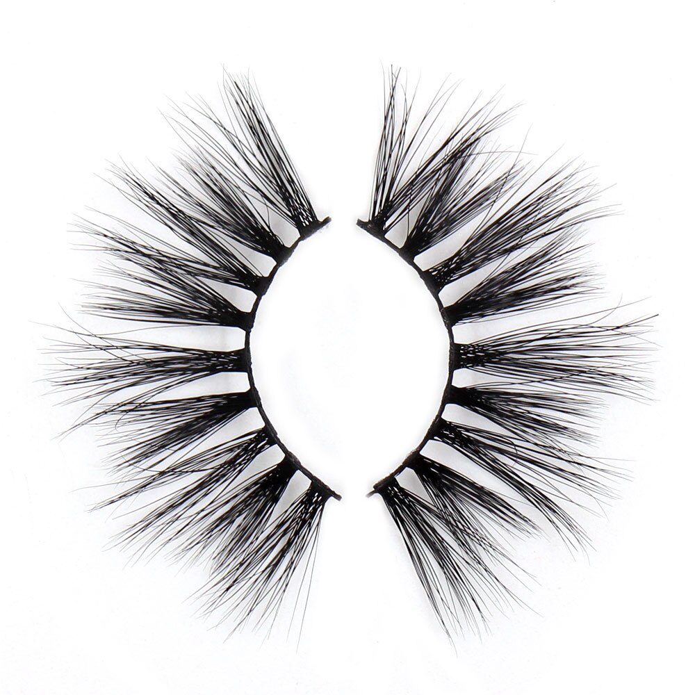 AMAOLASH 3D Mink Eyelashes Cross Thick Luxury Handmade Fluffy Long Lasting False Eyelashes 25mm Dramatic Full stripe Lashes G16 humolife