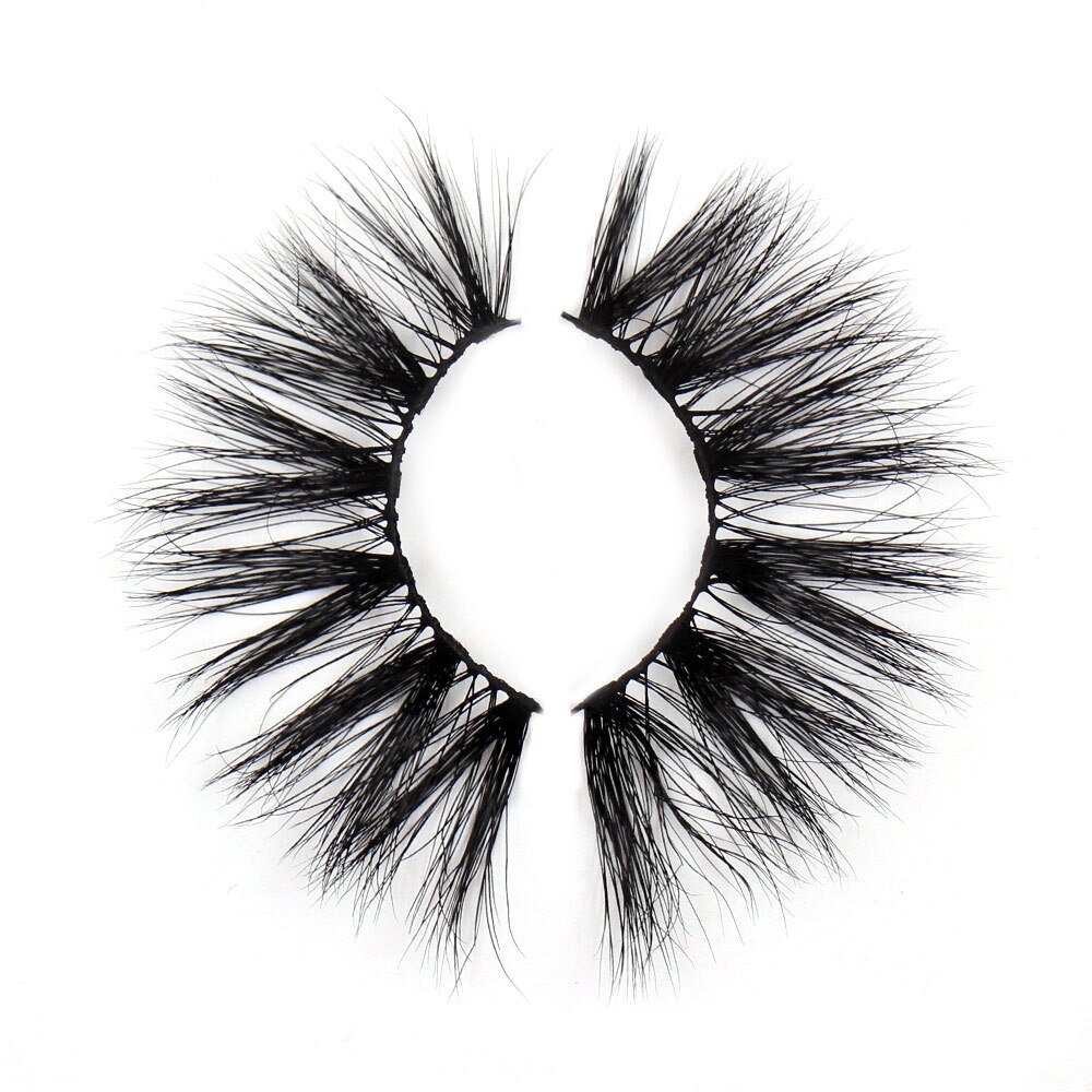 AMAOLASH 3D Mink Eyelashes Cross Thick Luxury Handmade Fluffy Long Lasting False Eyelashes 25mm Dramatic Full stripe Lashes G16 humolife