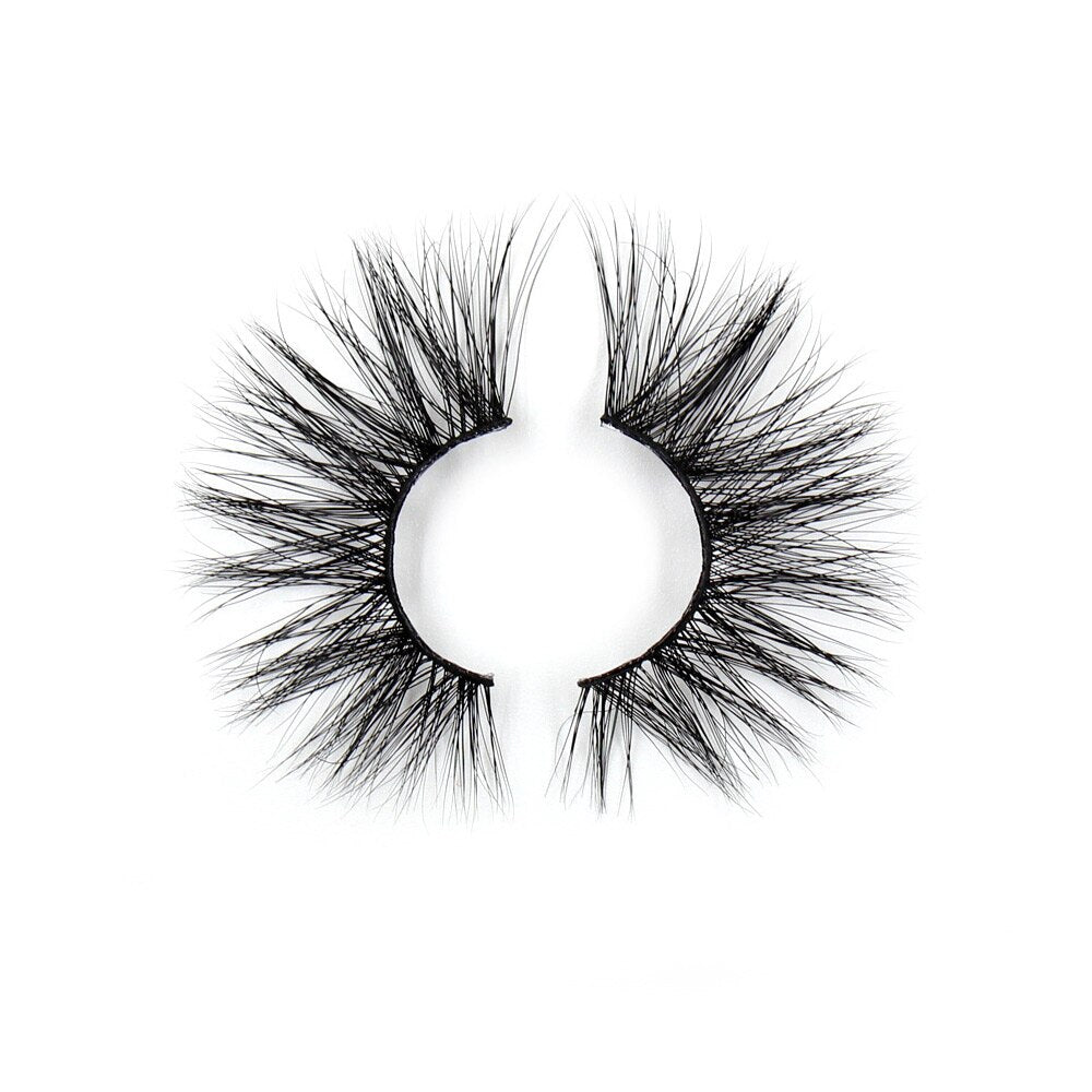 AMAOLASH 3D Mink Eyelashes Cross Thick Luxury Handmade Fluffy Long Lasting False Eyelashes 25mm Dramatic Full stripe Lashes G16 humolife