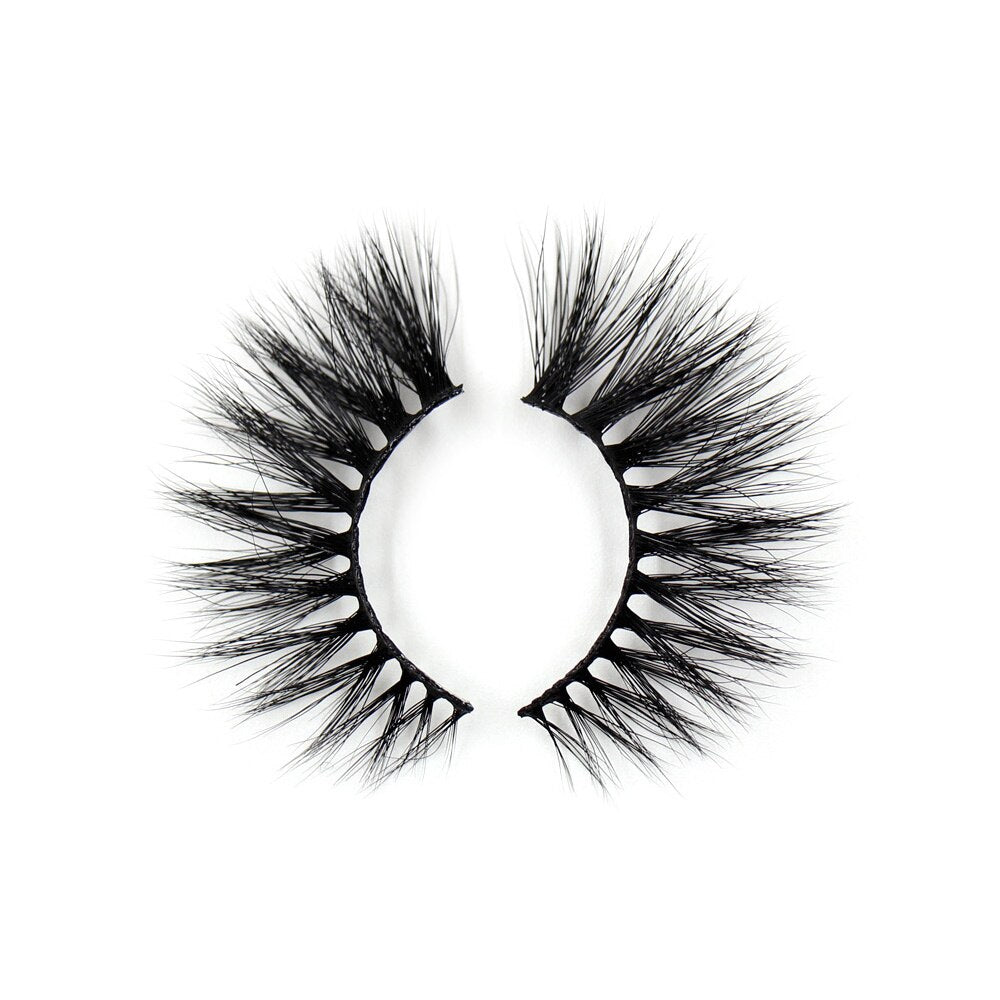 AMAOLASH 3D Mink Eyelashes Cross Thick Luxury Handmade Fluffy Long Lasting False Eyelashes 25mm Dramatic Full stripe Lashes G16 humolife