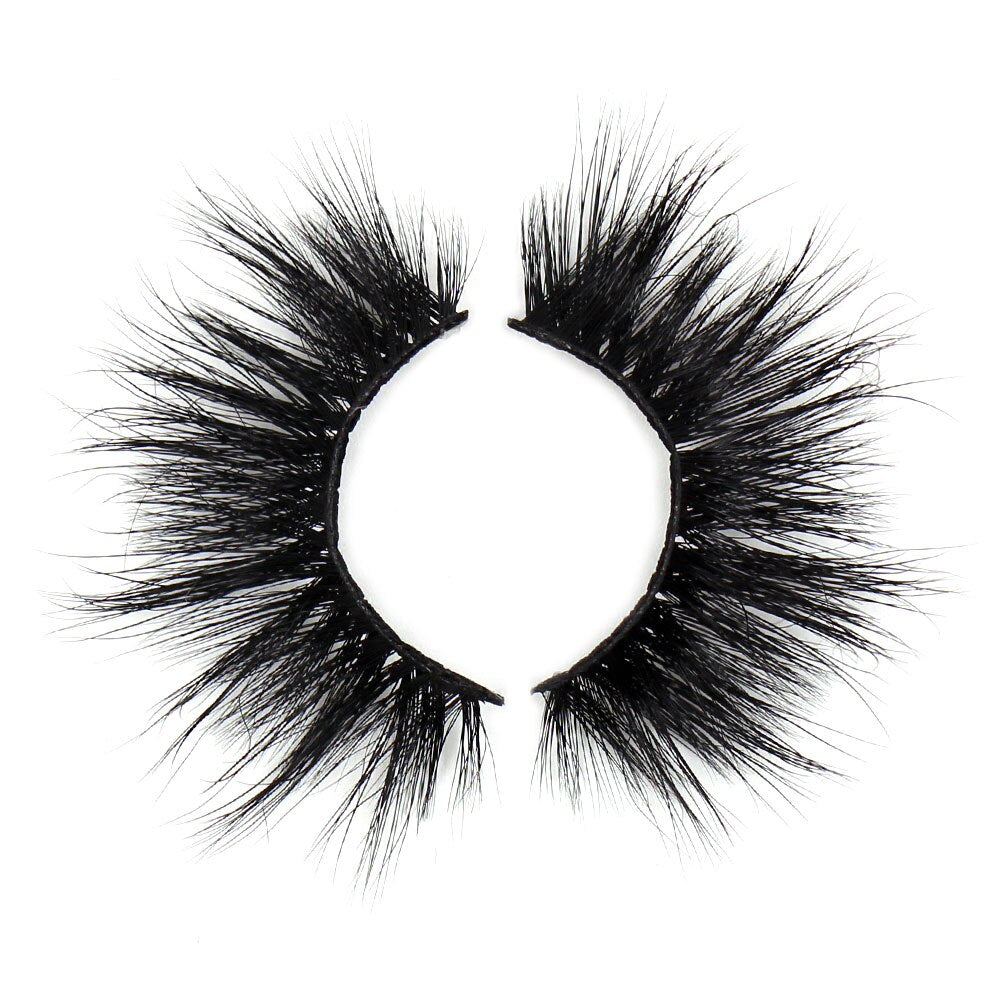 AMAOLASH 3D Mink Eyelashes Cross Thick Luxury Handmade Fluffy Long Lasting False Eyelashes 25mm Dramatic Full stripe Lashes G16 humolife
