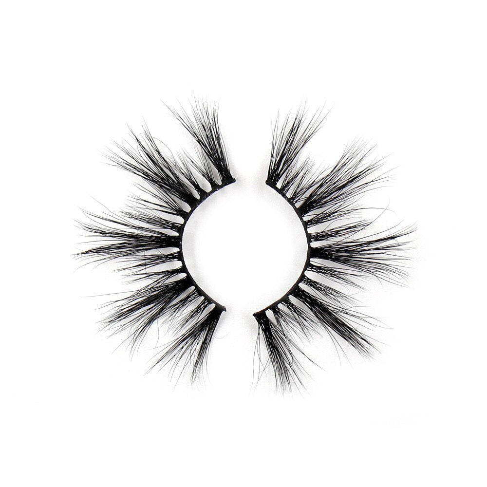 AMAOLASH 3D Mink Eyelashes Cross Thick Luxury Handmade Fluffy Long Lasting False Eyelashes 25mm Dramatic Full stripe Lashes G16 humolife