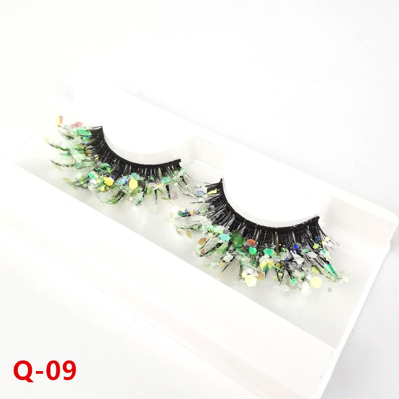 Fluorescence New mink color lashes wholesale natural long fluffy individual dramatic colorful false eyelashes Makeup Extension humolife