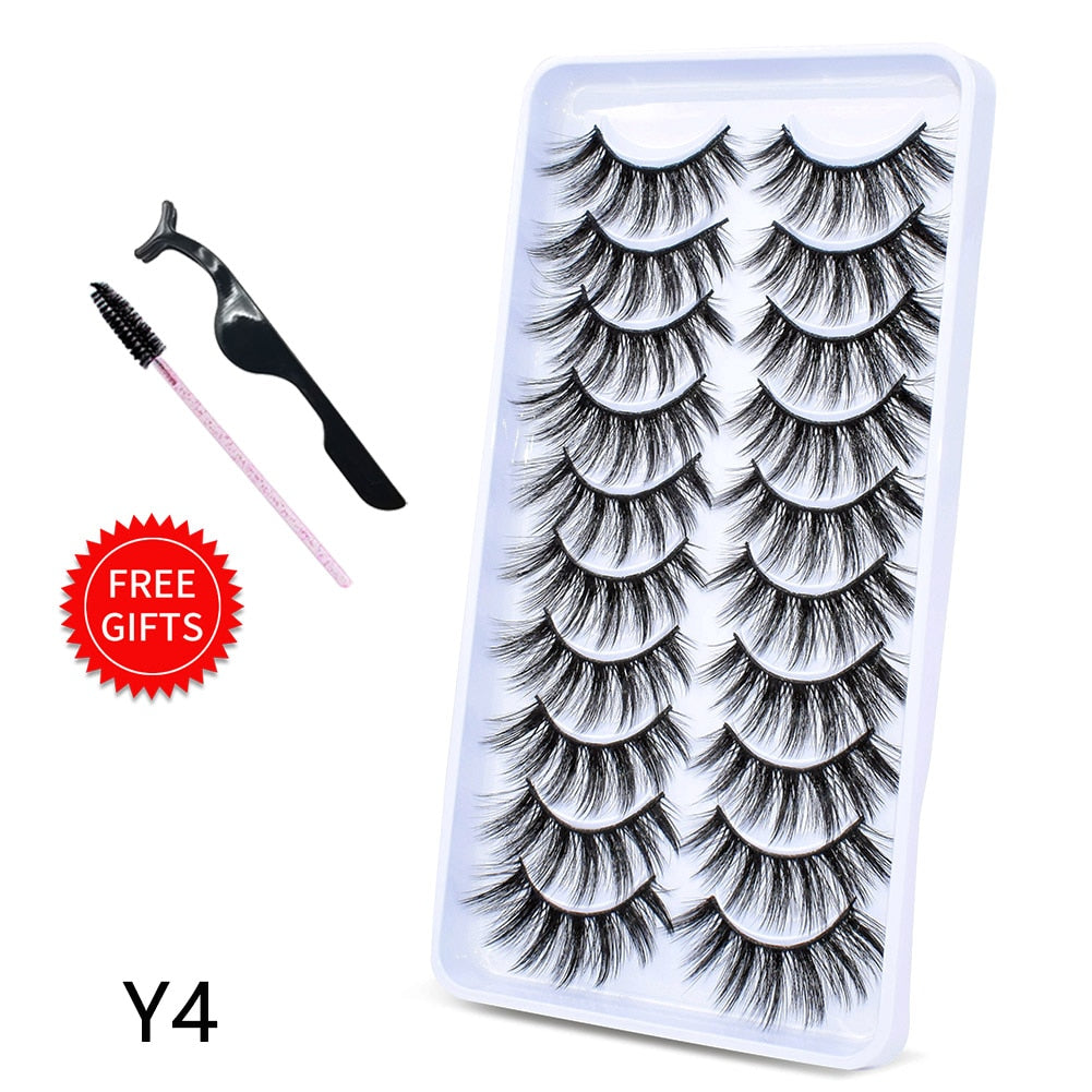 5/10Pairs 3D Mink Lashes Natural Eyelashes Dramatic False Eyelashes Faux Cils Makeup Wholesale Fake Eyelash Extension maquiagem humolife