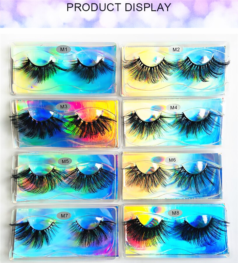 Free custom Logo 25mm lashes 1 pair Wholesale Glitter Paper Square case packaging Label Makeup Box Mink Lashes humolife