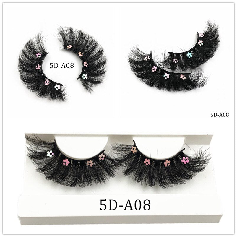 Lashes With Butterflys On Them Faux Mink 25mm Butterfly Eyelashes With Packaging Boxes Hand Made Full Strip Charming humolife