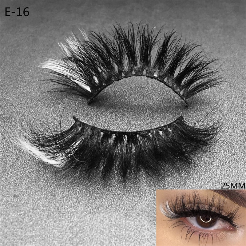 Newest 3D Mink Eyelashes Colorful 100% Mink Lashes Mix Color Pink Blue Red White False Eyelashes Fluffy Soft Cilias Vendor humolife