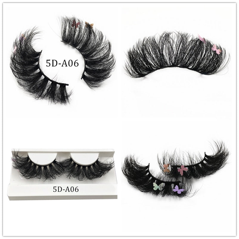Lashes With Butterflys On Them Faux Mink 25mm Butterfly Eyelashes With Packaging Boxes Hand Made Full Strip Charming humolife