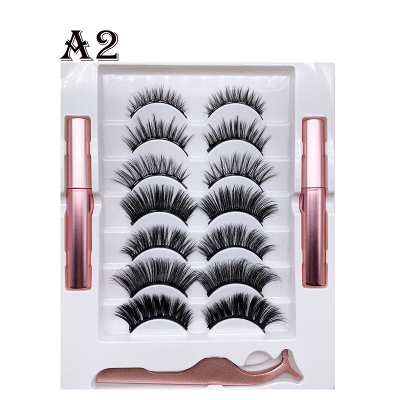 Magnetic Eyelashes 3D Magnetic Lashes Natural False Eyelashes Magnet Lashes Handmade Long Lasting Eyelash Extension Makeup Tools humolife