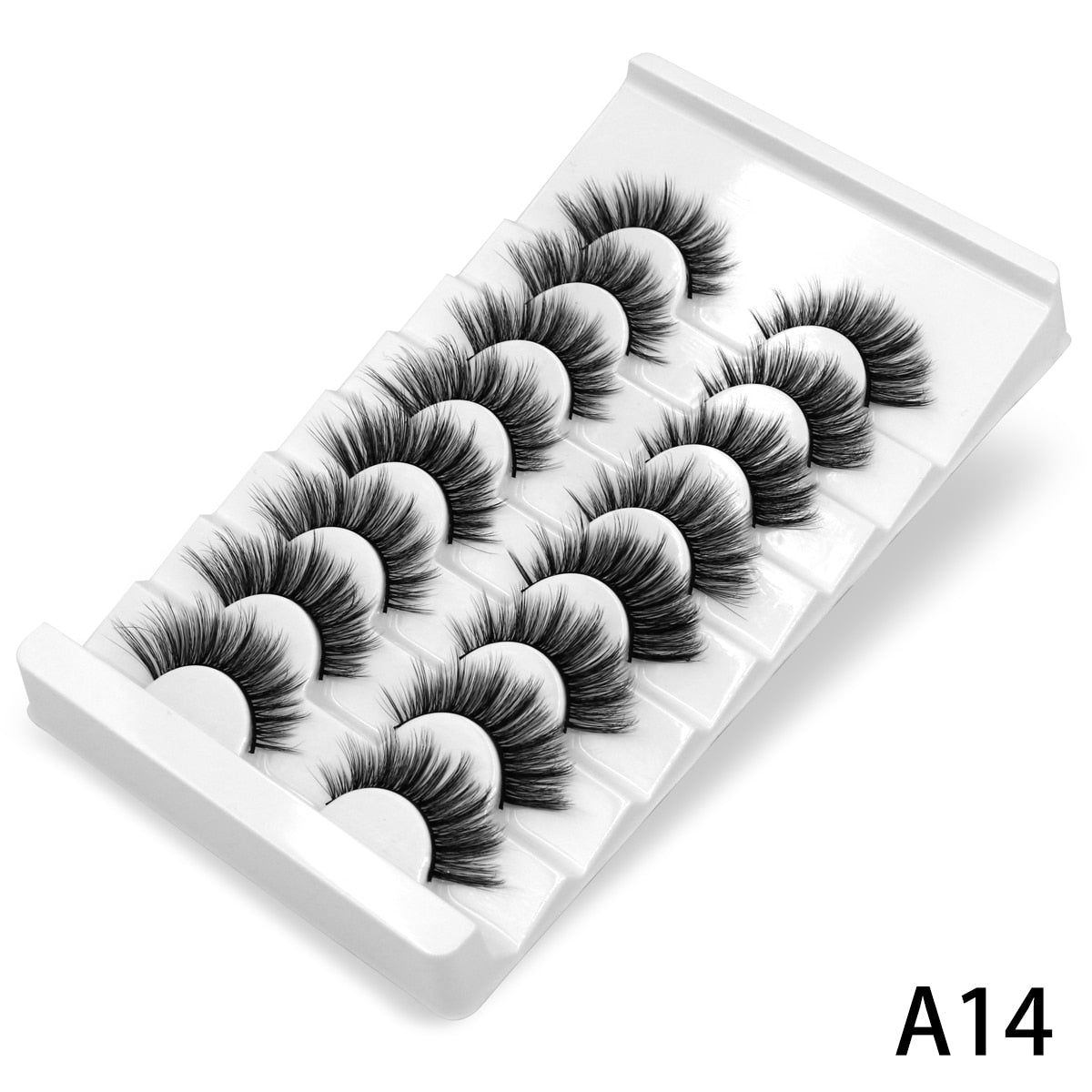 5/8 pairs 3D Faux Mink Lashes Natural False Eyelashes Dramatic Volume Fake Lashes Makeup Eyelash Extension Silk Eyelashes humolife