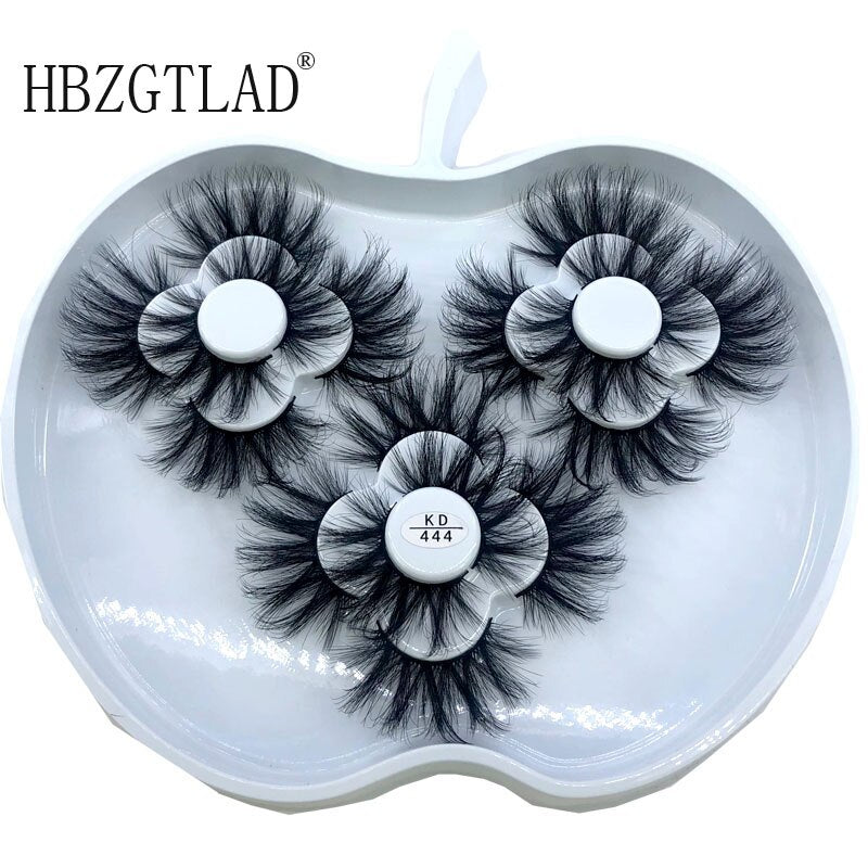 9 Pairs 25 mm 3d Mink Lashes Bulk Faux with Custom Box Wispy Natural Mink Lashes Pack Short Wholesales Natural False Eyelashes humolife