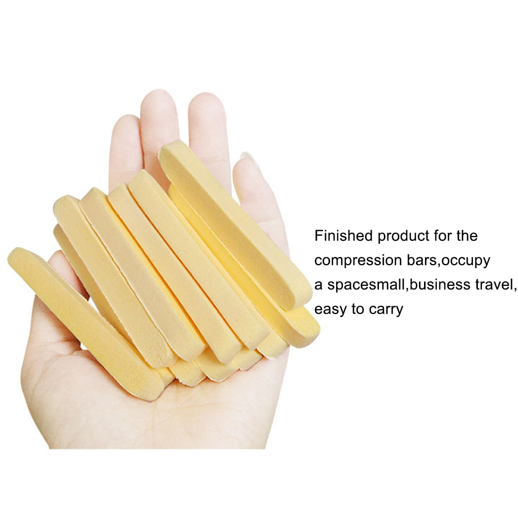 12PCS/Set Cosmetic Puff Compressed Cleaning Sponge Facial Clean Washing Pad Remove Makeup Skin Care Tool Cleaning Puff humolife