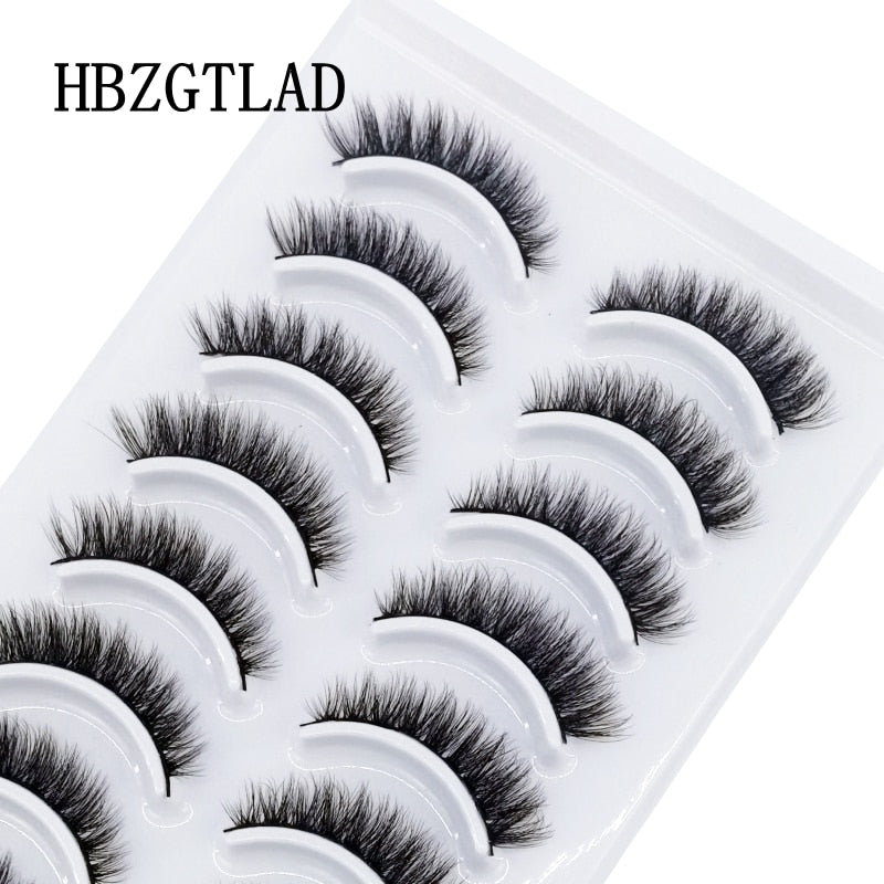 NEW 10 Pairs Natural False Eyelashes Fake Lashes Long Makeup 3d Mink Lashes Extension Eyelash Mink Eyelashes for Beauty 54 humolife