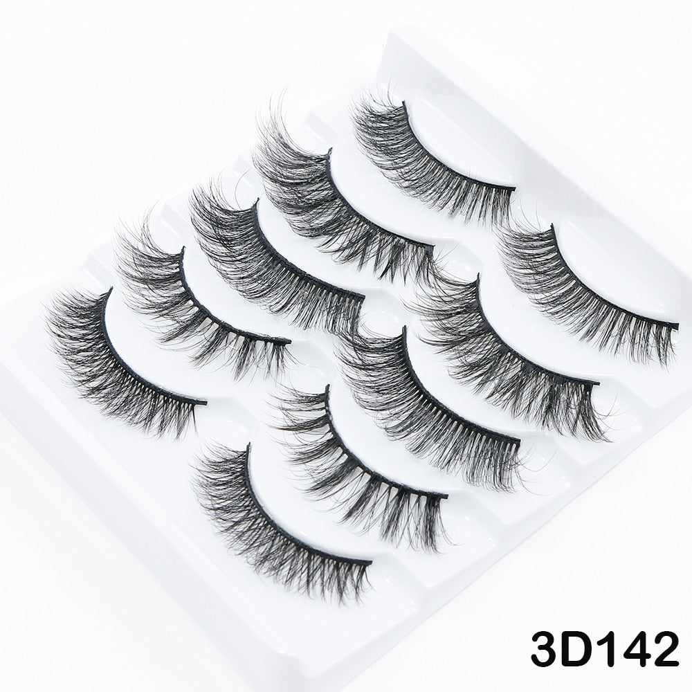 5/10Pairs 3D Mink Lashes Natural Eyelashes Dramatic False Eyelashes Faux Cils Makeup Wholesale Fake Eyelash Extension maquiagem humolife