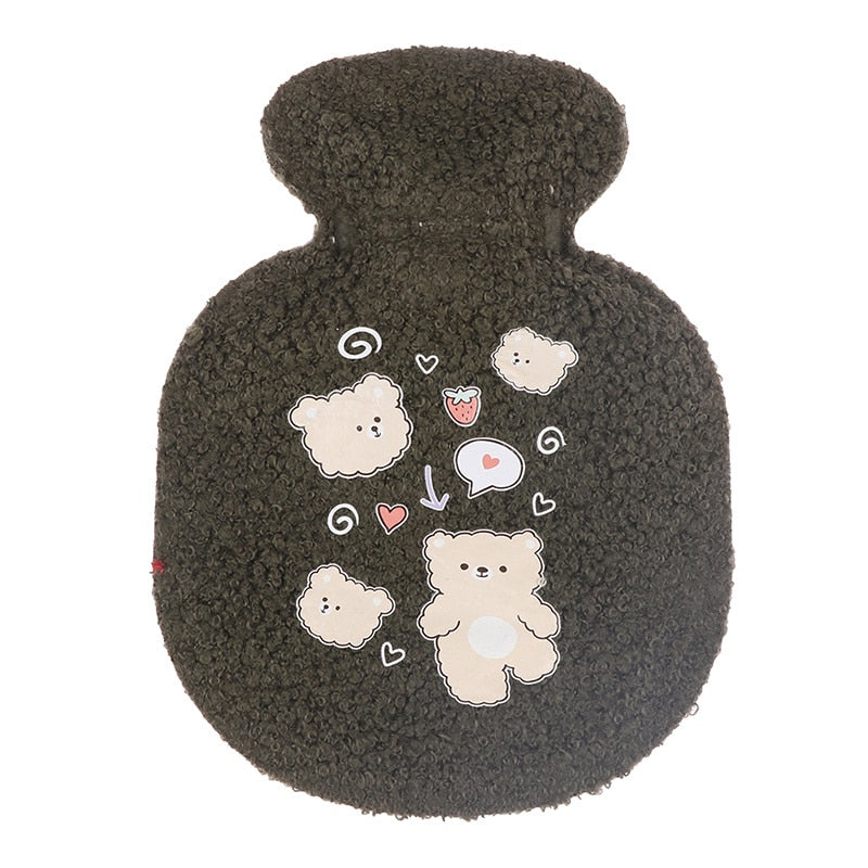 1Pc Lovely Cartoon Hand Po Warm Water Bottle Mini Hot Water Bottles Portable Hand Warmer Girls Pocket Hand Feet Hot Water Bags humolife