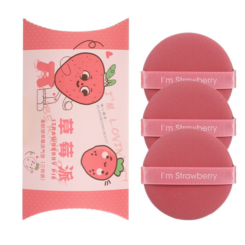 1/3/7 PCS Strawberry Cosmetic Puff Set Double Side Women Soft Makeup Sponge Beauty Blender Make Up Powder Tools humolife