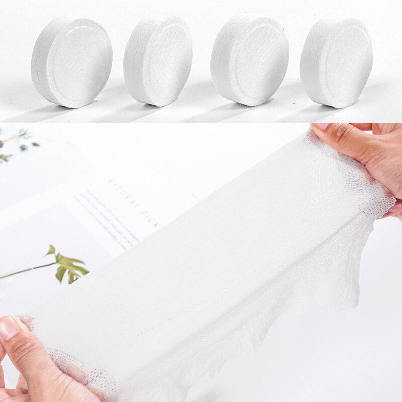 Magical Towel Travel Outdoor Non-woven Compressed Magic Disposable Towel Tablet Cloth Wipes Tissue Mask Makeup Cleaning humolife