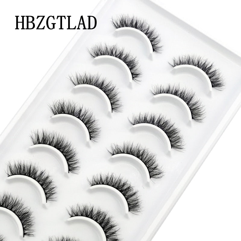 NEW 10 Pairs Natural False Eyelashes Fake Lashes Long Makeup 3d Mink Lashes Extension Eyelash Mink Eyelashes for Beauty 54 humolife