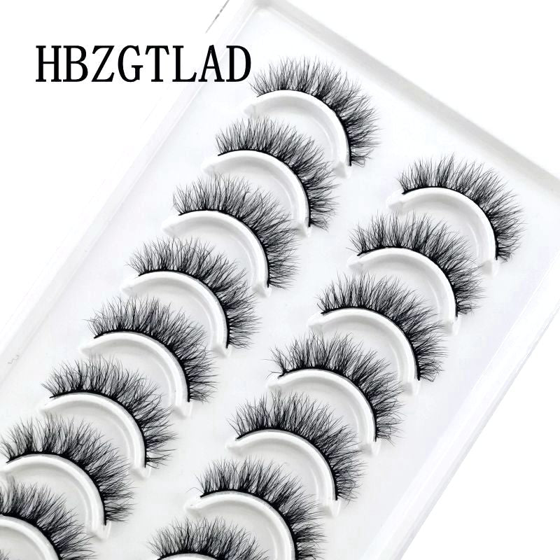 NEW 10 Pairs Natural False Eyelashes Fake Lashes Long Makeup 3d Mink Lashes Extension Eyelash Mink Eyelashes for Beauty 54 humolife