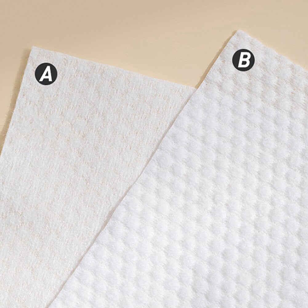 Disposable Face Towel 34/60PCS Cotton Makeup Cleaning Wash Cloths Wet And Dry 15 X 20cm/ 20 X 20cm Home Cleaning Supplies humolife