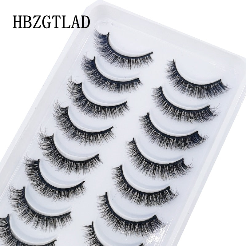 NEW 10 Pairs Natural False Eyelashes Fake Lashes Long Makeup 3d Mink Lashes Extension Eyelash Mink Eyelashes for Beauty 54 humolife