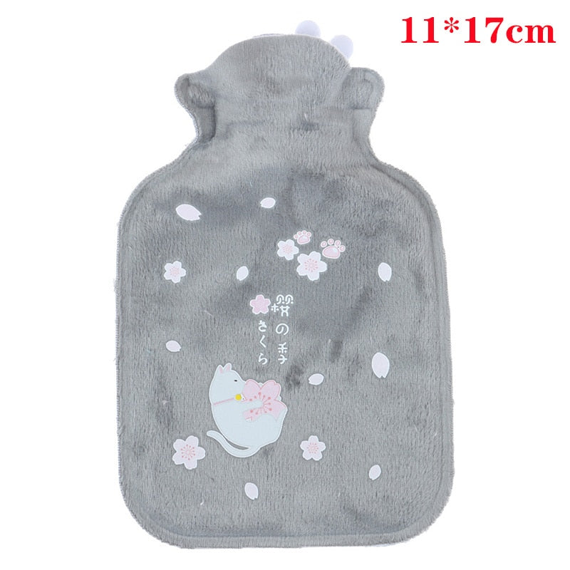 1Pc Lovely Cartoon Hand Po Warm Water Bottle Mini Hot Water Bottles Portable Hand Warmer Girls Pocket Hand Feet Hot Water Bags humolife