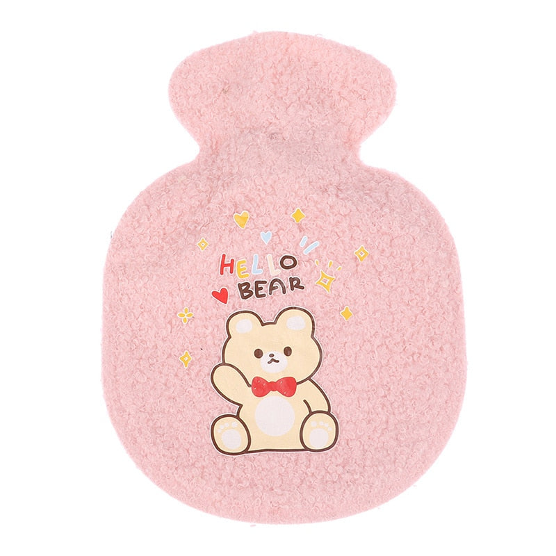 1Pc Lovely Cartoon Hand Po Warm Water Bottle Mini Hot Water Bottles Portable Hand Warmer Girls Pocket Hand Feet Hot Water Bags humolife
