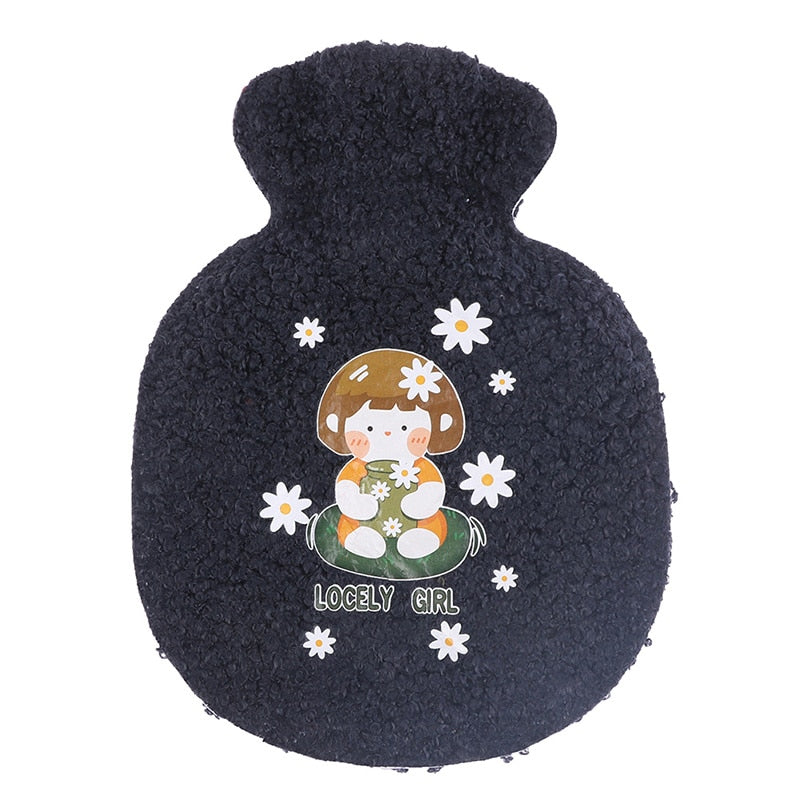 1Pc Lovely Cartoon Hand Po Warm Water Bottle Mini Hot Water Bottles Portable Hand Warmer Girls Pocket Hand Feet Hot Water Bags humolife